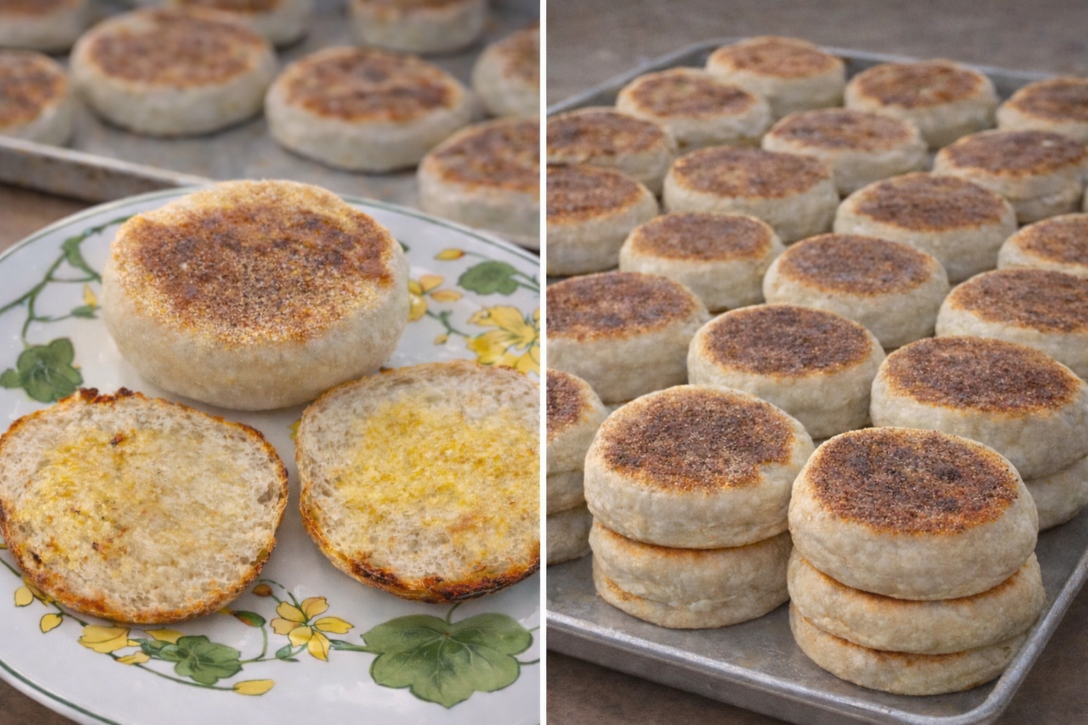 Sourdough English muffins from Billy Bread