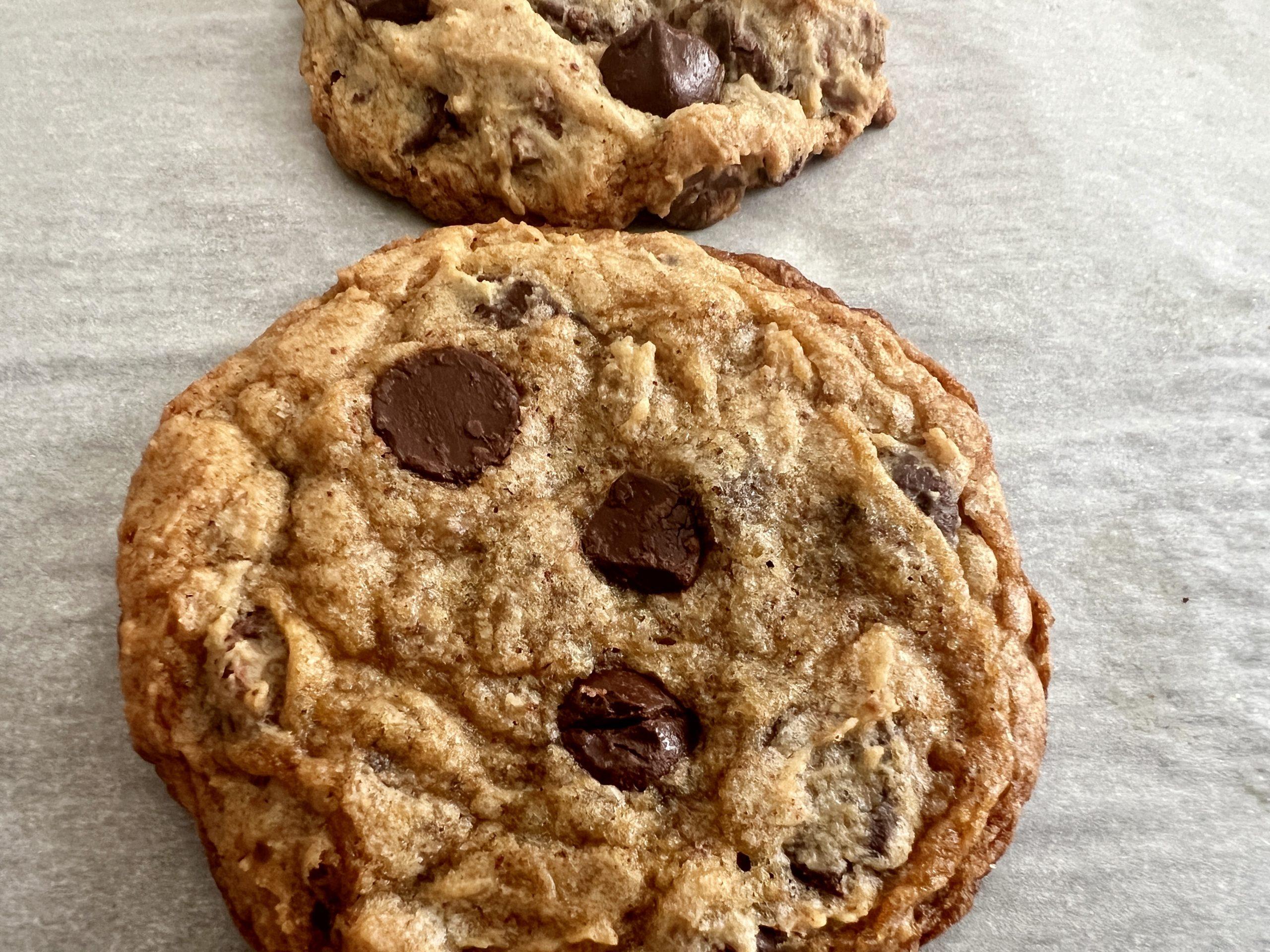 A half dozen browned-butter sourdough chocolate chip cookies from Billy Bread